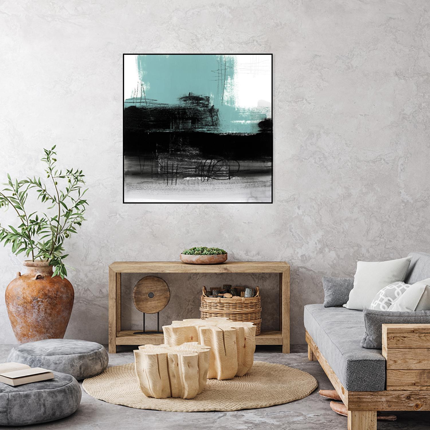 Sandstone C by Franka Palek on GIANT ART - turquoise abstract