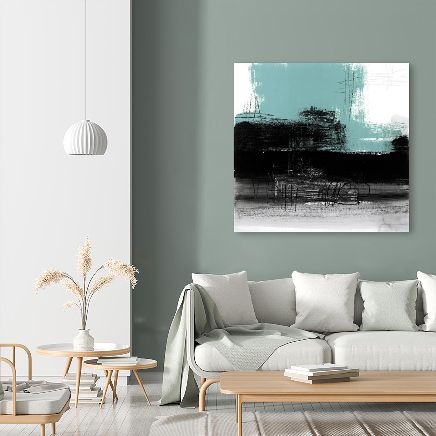 Sandstone C by Franka Palek on GIANT ART - turquoise abstract