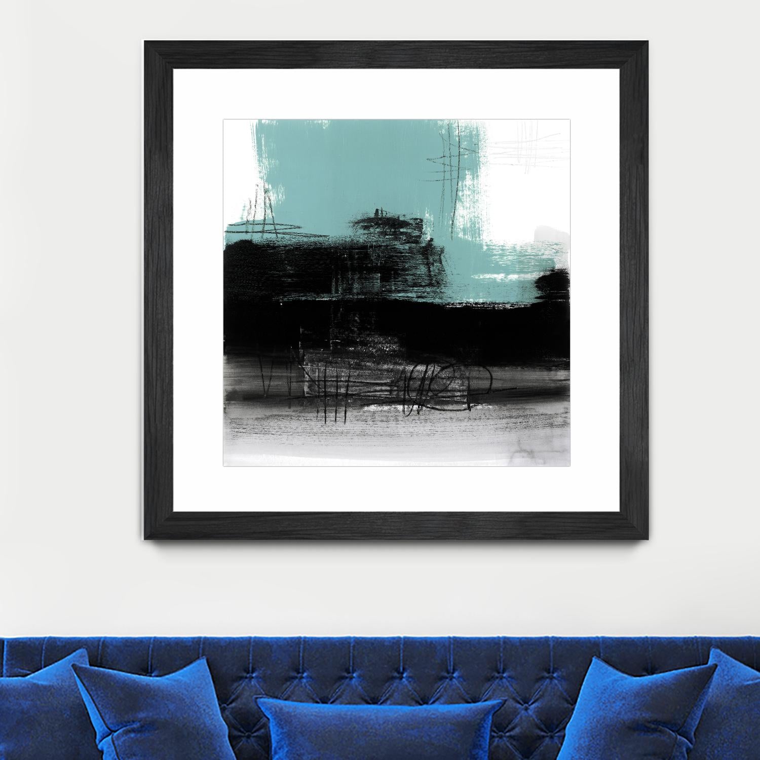 Sandstone C by Franka Palek on GIANT ART - turquoise abstract