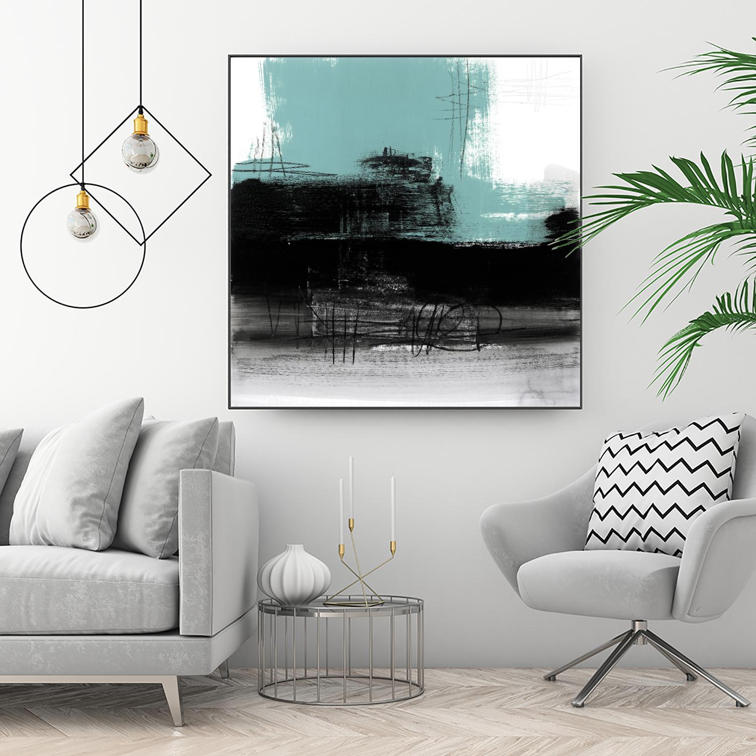 Sandstone C by Franka Palek on GIANT ART - turquoise abstract