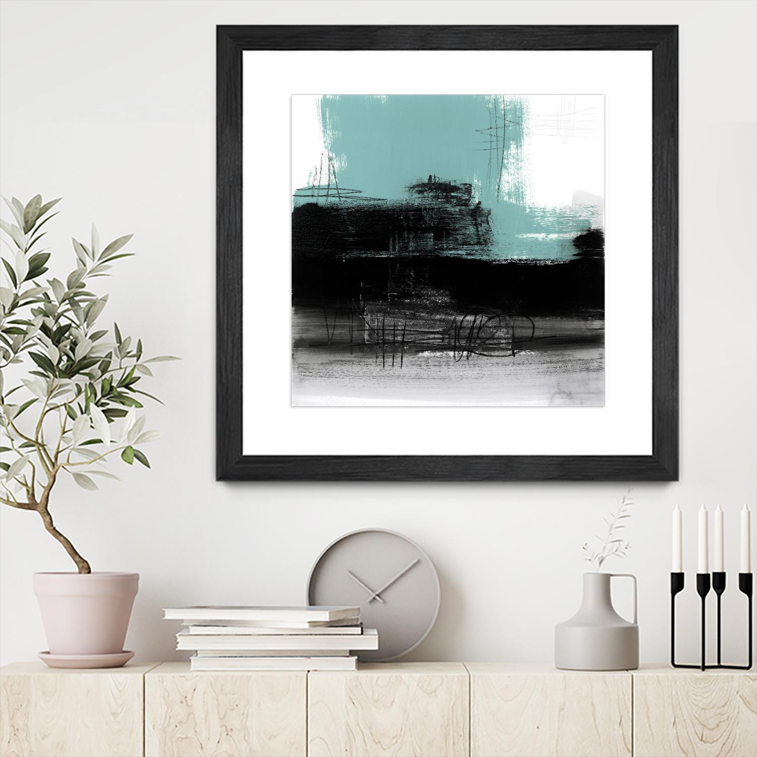 Sandstone C by Franka Palek on GIANT ART - turquoise abstract