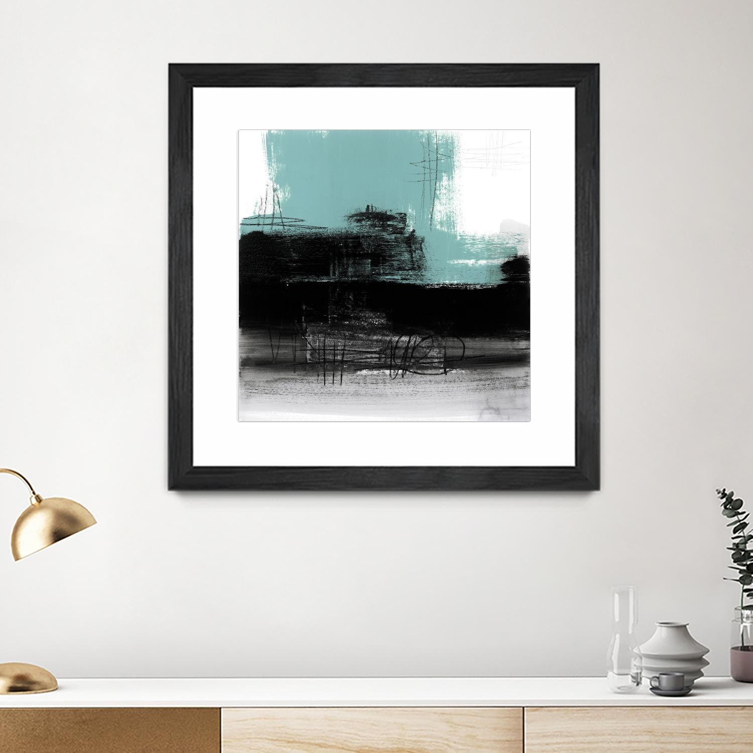 Sandstone C by Franka Palek on GIANT ART - turquoise abstract