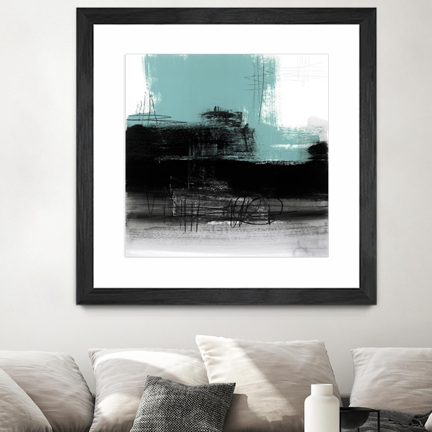 Sandstone C by Franka Palek on GIANT ART - turquoise abstract