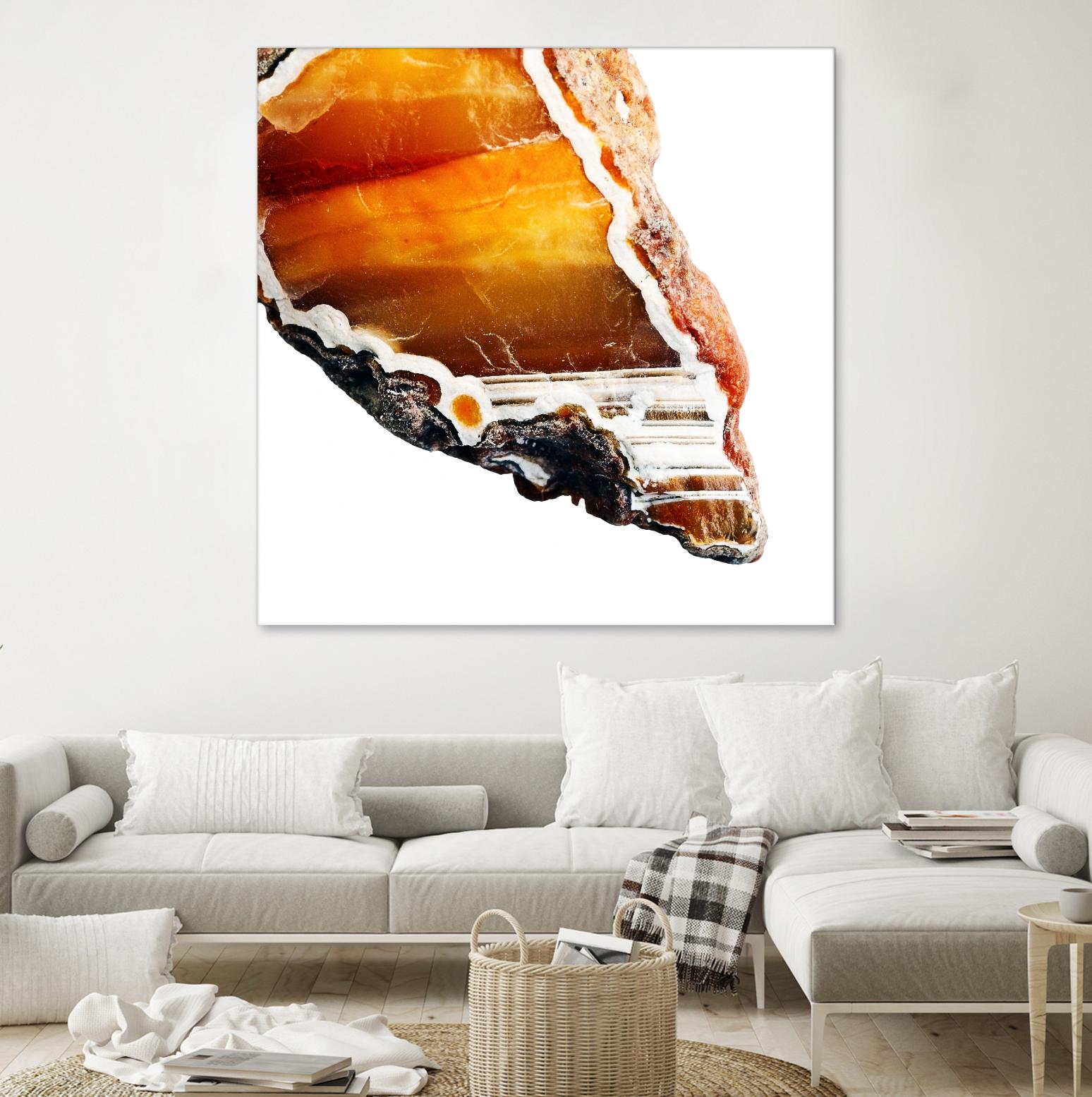 Blood Orange Agate A by GI ArtLab on GIANT ART - white abstract