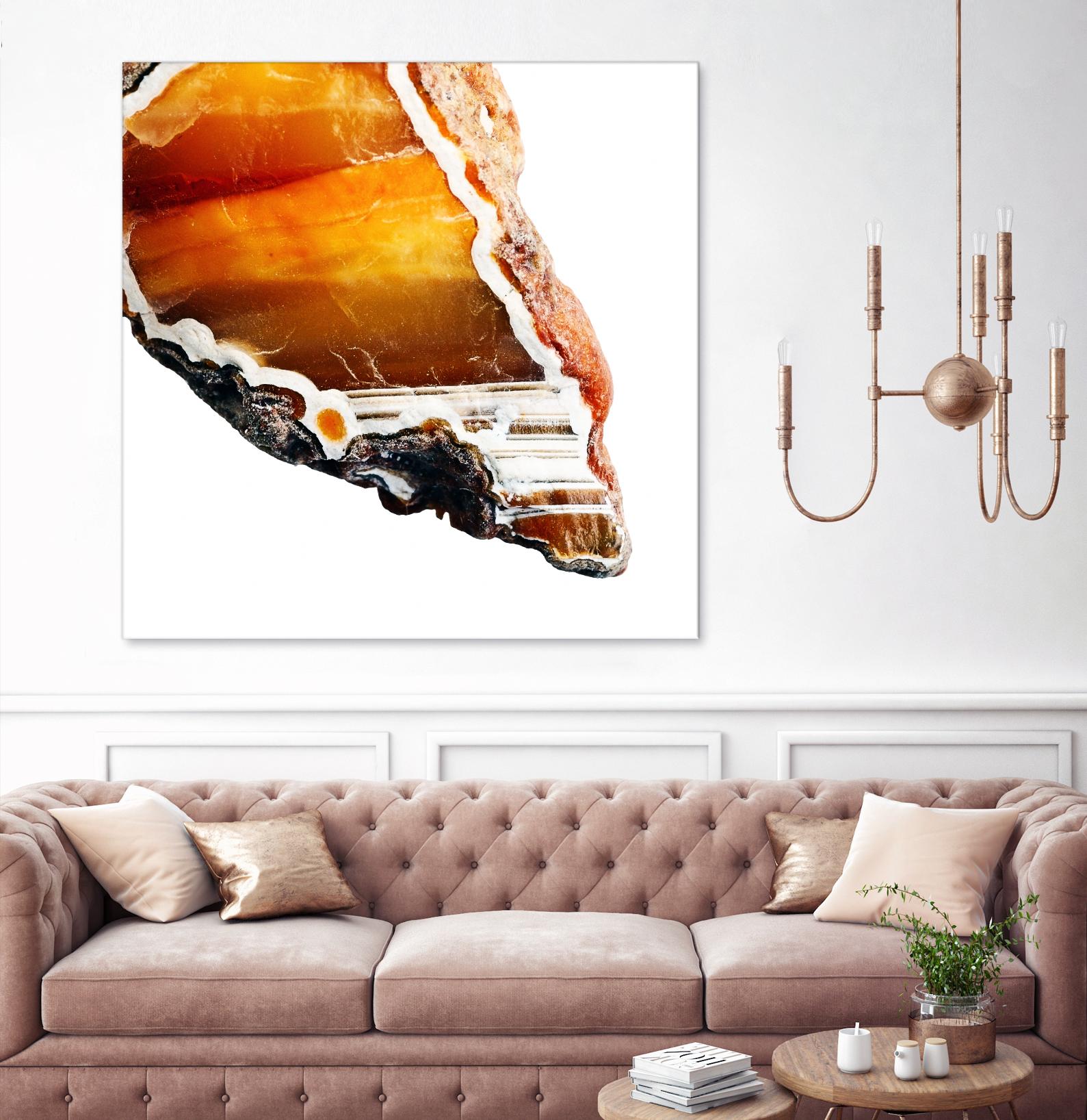 Blood Orange Agate A by GI ArtLab on GIANT ART - white abstract