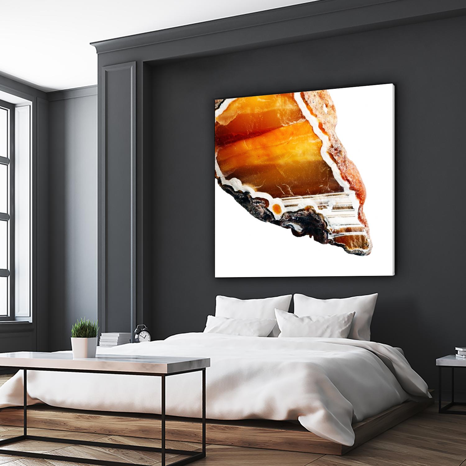 Blood Orange Agate A by GI ArtLab on GIANT ART - white abstract