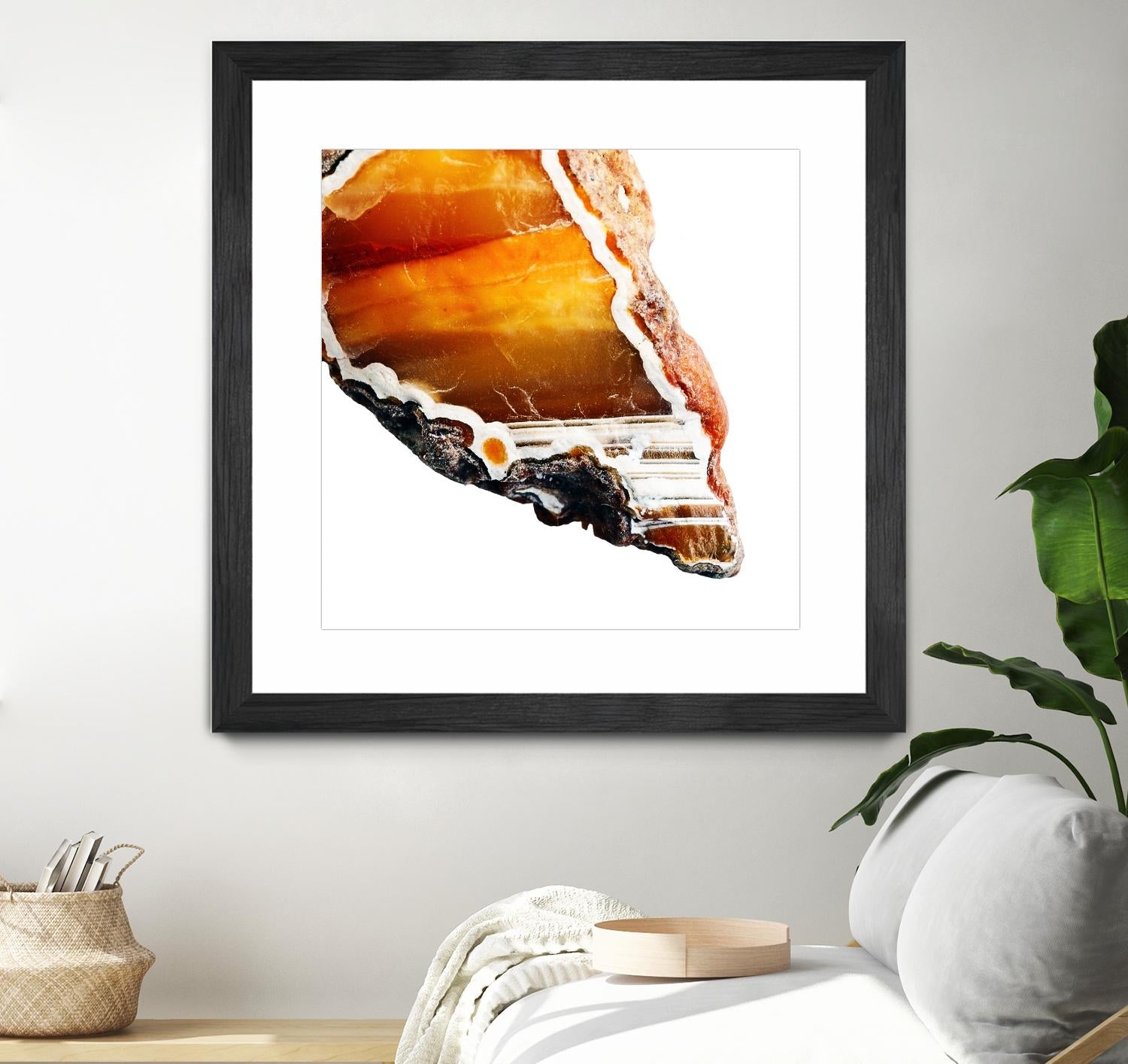 Blood Orange Agate A by GI ArtLab on GIANT ART - white abstract