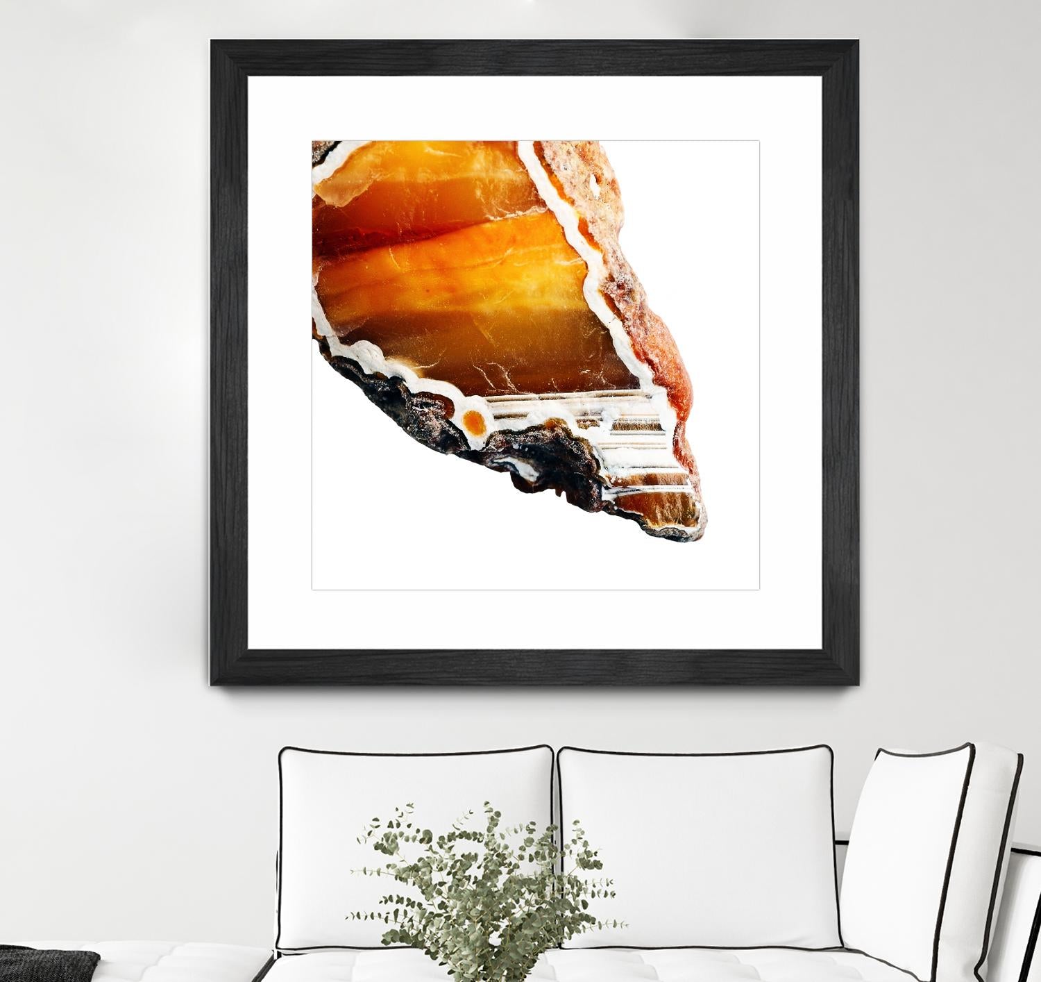 Blood Orange Agate A by GI ArtLab on GIANT ART - white abstract