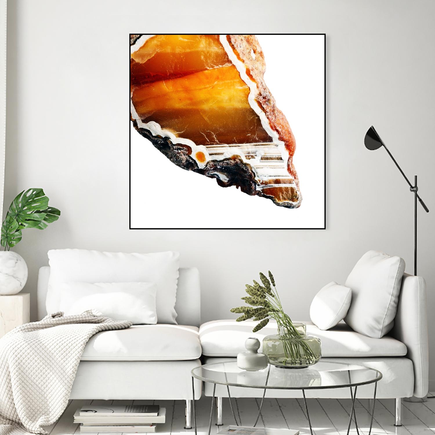 Blood Orange Agate A by GI ArtLab on GIANT ART - white abstract