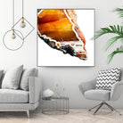 Blood Orange Agate A by GI ArtLab on GIANT ART - white abstract
