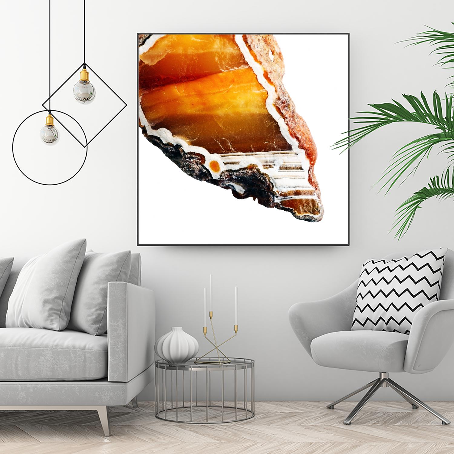 Blood Orange Agate A by GI ArtLab on GIANT ART - white abstract