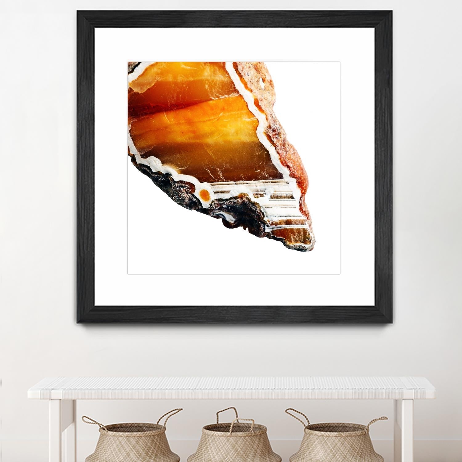 Blood Orange Agate A by GI ArtLab on GIANT ART - white abstract