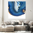 Cobalt Blue Agate A by GI ArtLab on GIANT ART - white abstract
