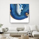 Cobalt Blue Agate A by GI ArtLab on GIANT ART - white abstract