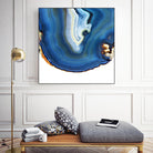 Cobalt Blue Agate A by GI ArtLab on GIANT ART - white abstract