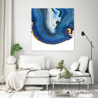 Cobalt Blue Agate A by GI ArtLab on GIANT ART - white abstract