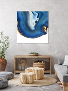 Cobalt Blue Agate A by GI ArtLab on GIANT ART - white abstract