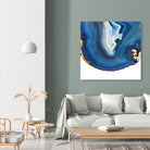 Cobalt Blue Agate A by GI ArtLab on GIANT ART - white abstract
