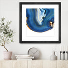 Cobalt Blue Agate A by GI ArtLab on GIANT ART - white abstract