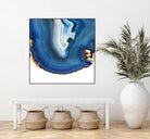 Cobalt Blue Agate A by GI ArtLab on GIANT ART - white abstract