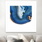 Cobalt Blue Agate A by GI ArtLab on GIANT ART - white abstract