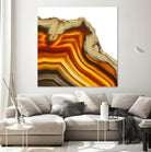 Cadmium Orange Agate A by GI ArtLab on GIANT ART - white abstract