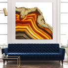 Cadmium Orange Agate A by GI ArtLab on GIANT ART - white abstract