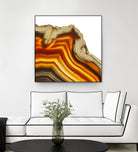 Cadmium Orange Agate A by GI ArtLab on GIANT ART - white abstract