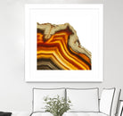 Cadmium Orange Agate A by GI ArtLab on GIANT ART - white abstract
