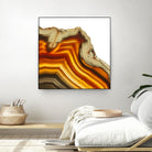 Cadmium Orange Agate A by GI ArtLab on GIANT ART - white abstract