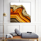 Cadmium Orange Agate A by GI ArtLab on GIANT ART - white abstract
