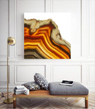 Cadmium Orange Agate A by GI ArtLab on GIANT ART - white abstract