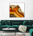 Cadmium Orange Agate A by GI ArtLab on GIANT ART - white abstract