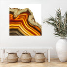 Cadmium Orange Agate A by GI ArtLab on GIANT ART - white abstract