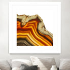 Cadmium Orange Agate A by GI ArtLab on GIANT ART - white abstract