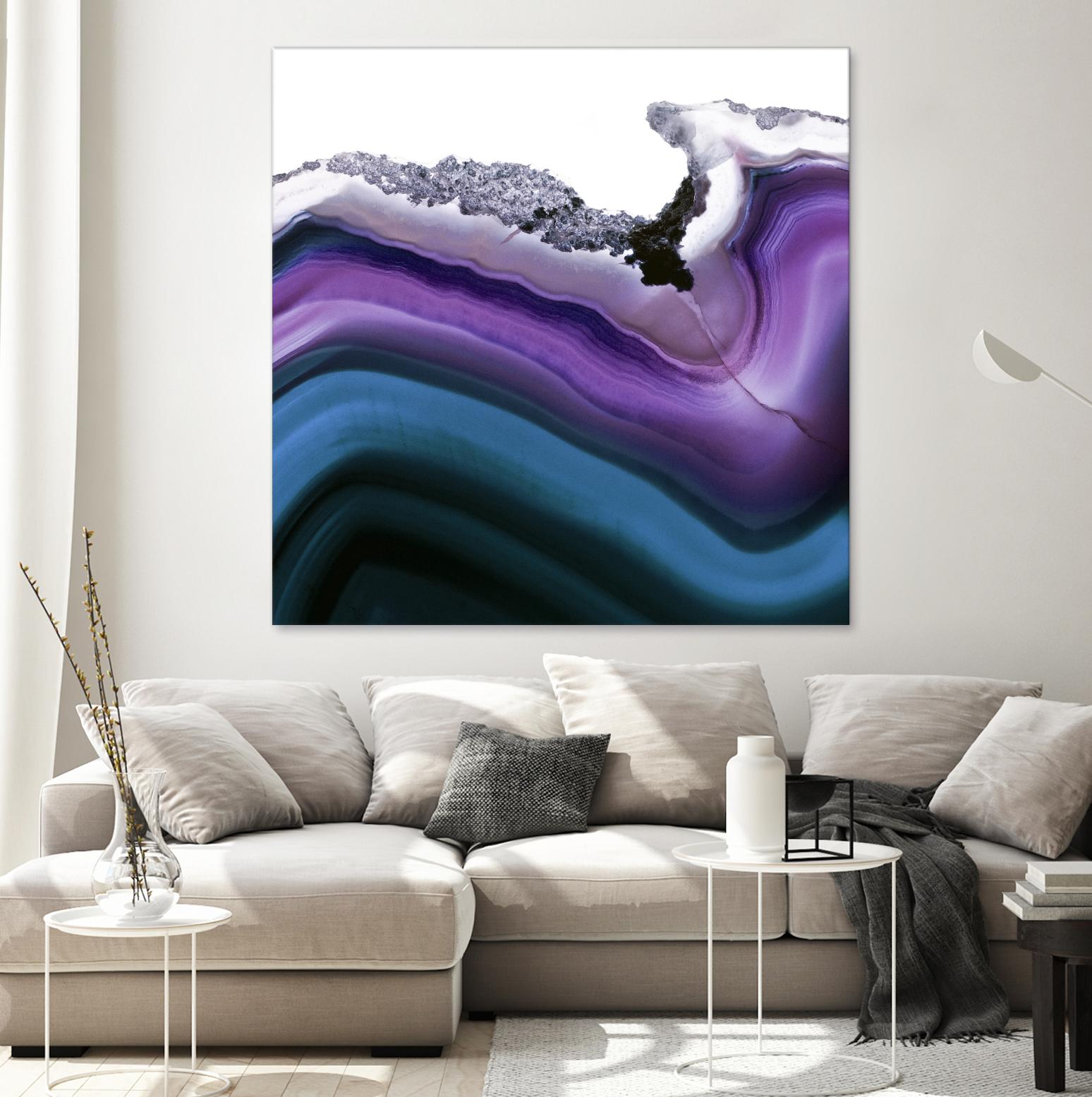 Aster Agate A by GI ArtLab on GIANT ART - blue abstract