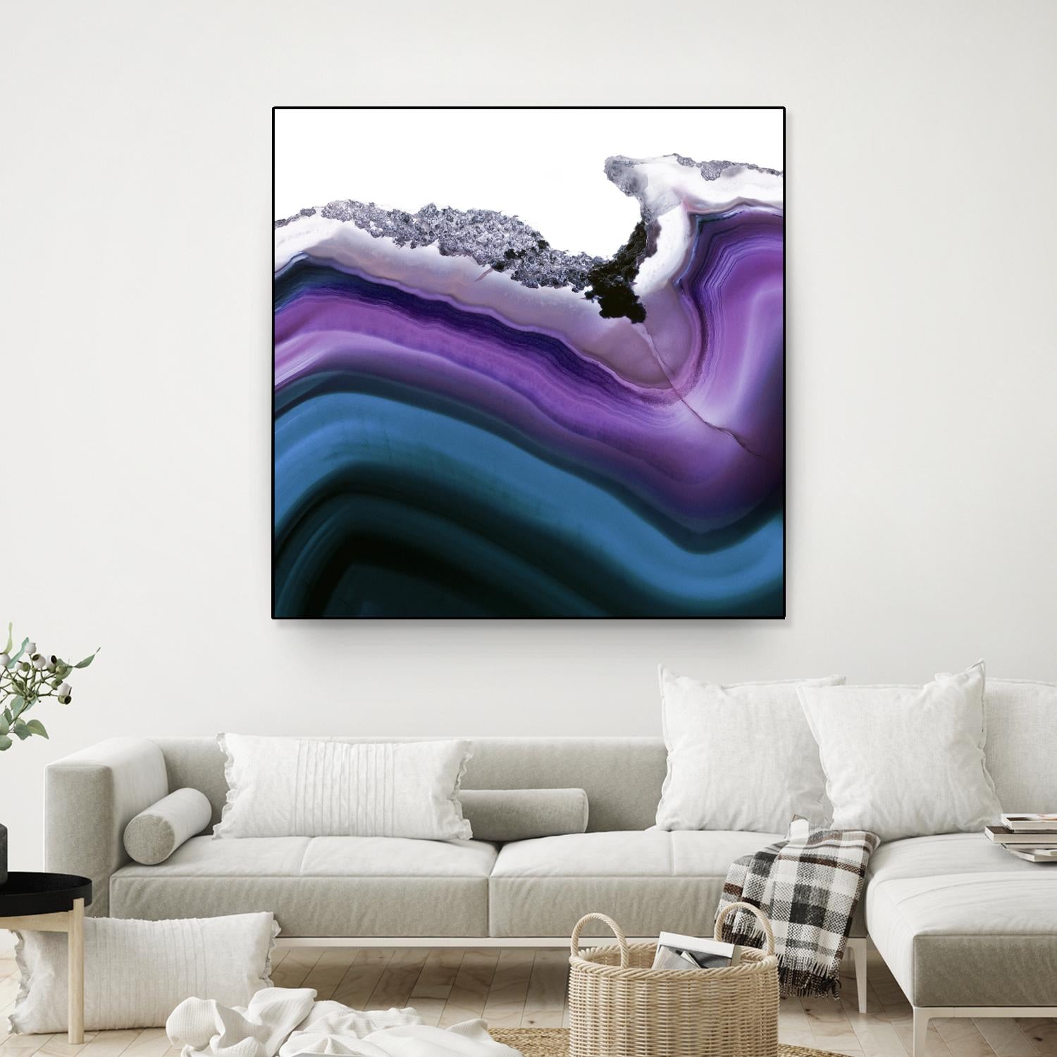 Aster Agate A by GI ArtLab on GIANT ART - blue abstract