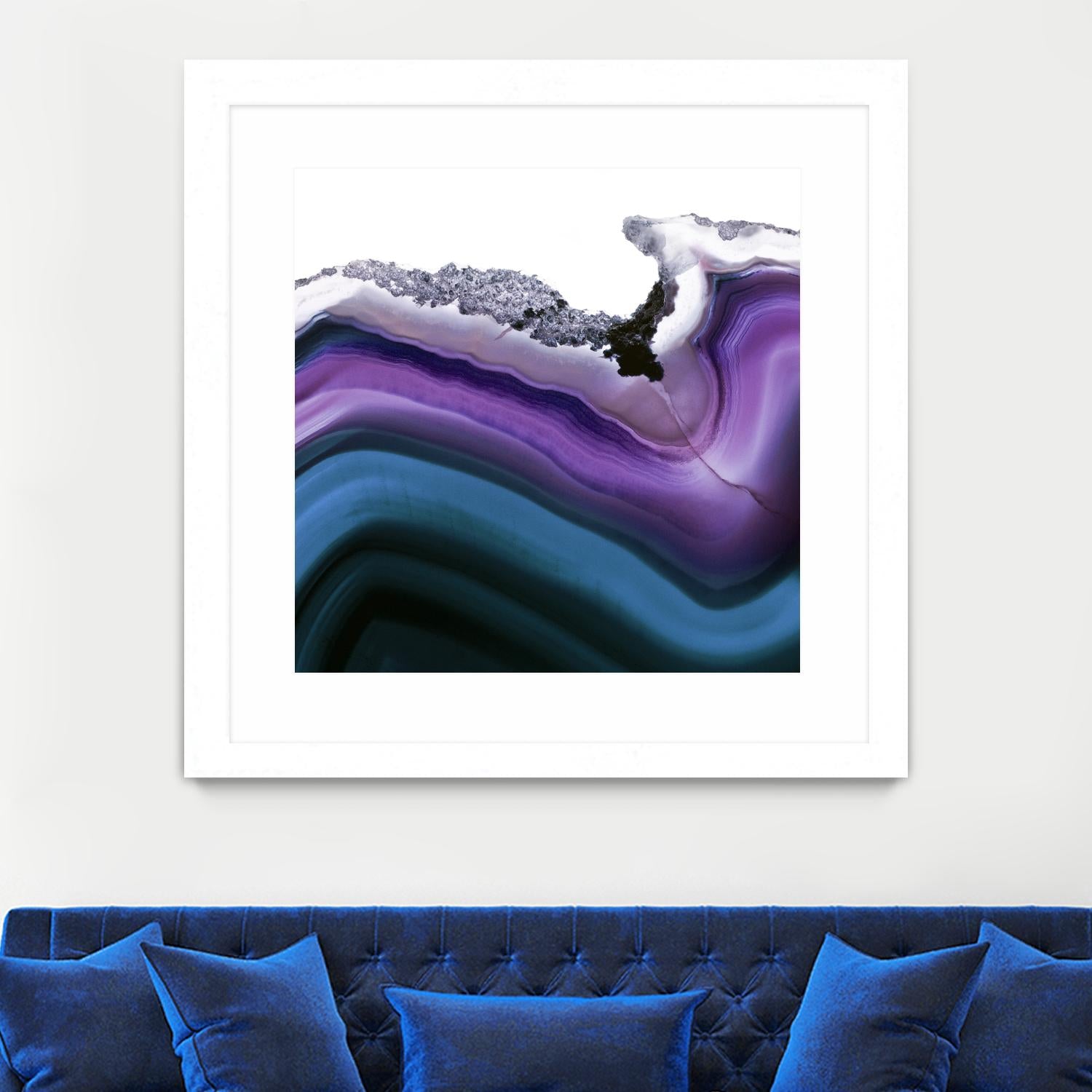 Aster Agate A by GI ArtLab on GIANT ART - blue abstract
