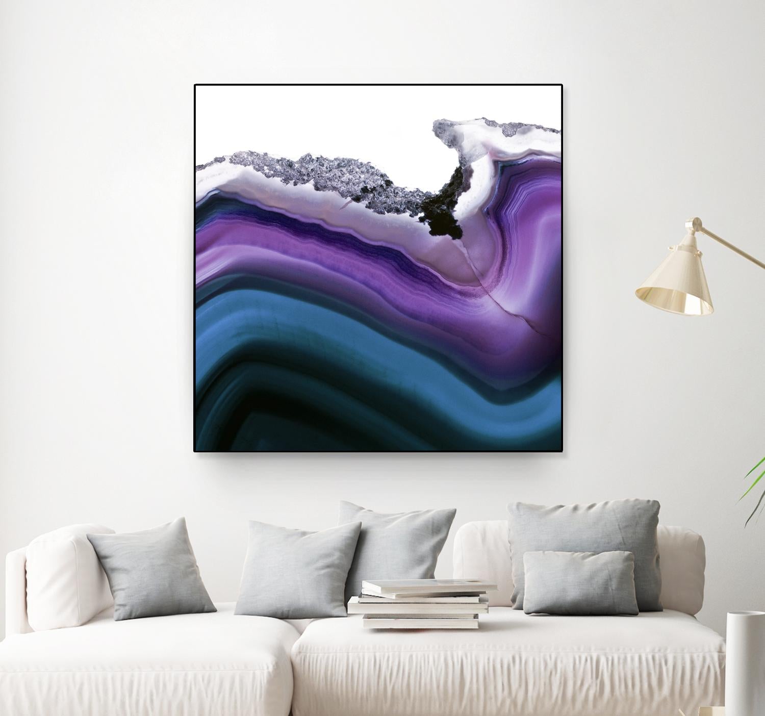 Aster Agate A by GI ArtLab on GIANT ART - blue abstract