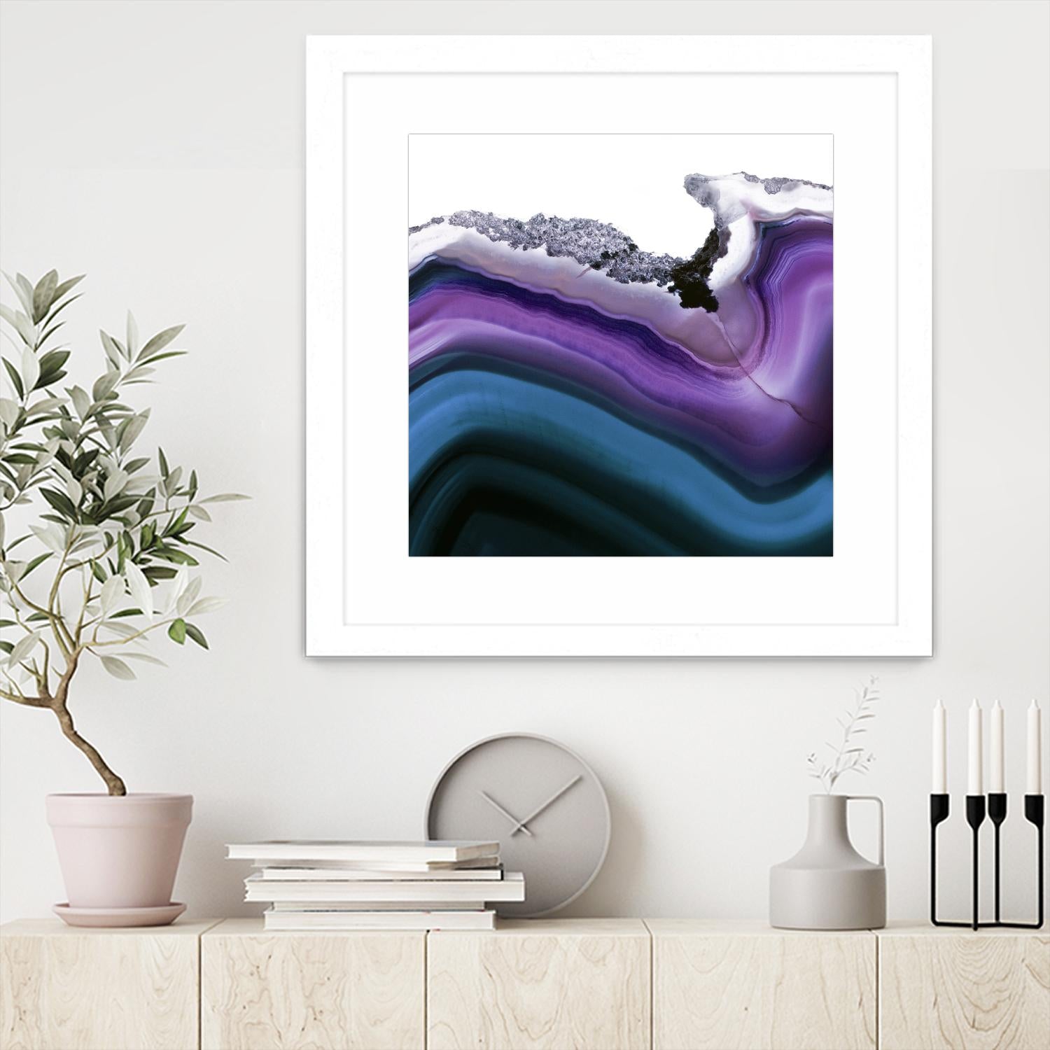 Aster Agate A by GI ArtLab on GIANT ART - blue abstract