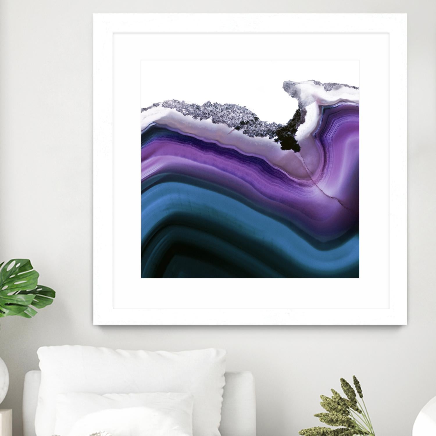 Aster Agate A by GI ArtLab on GIANT ART - blue abstract