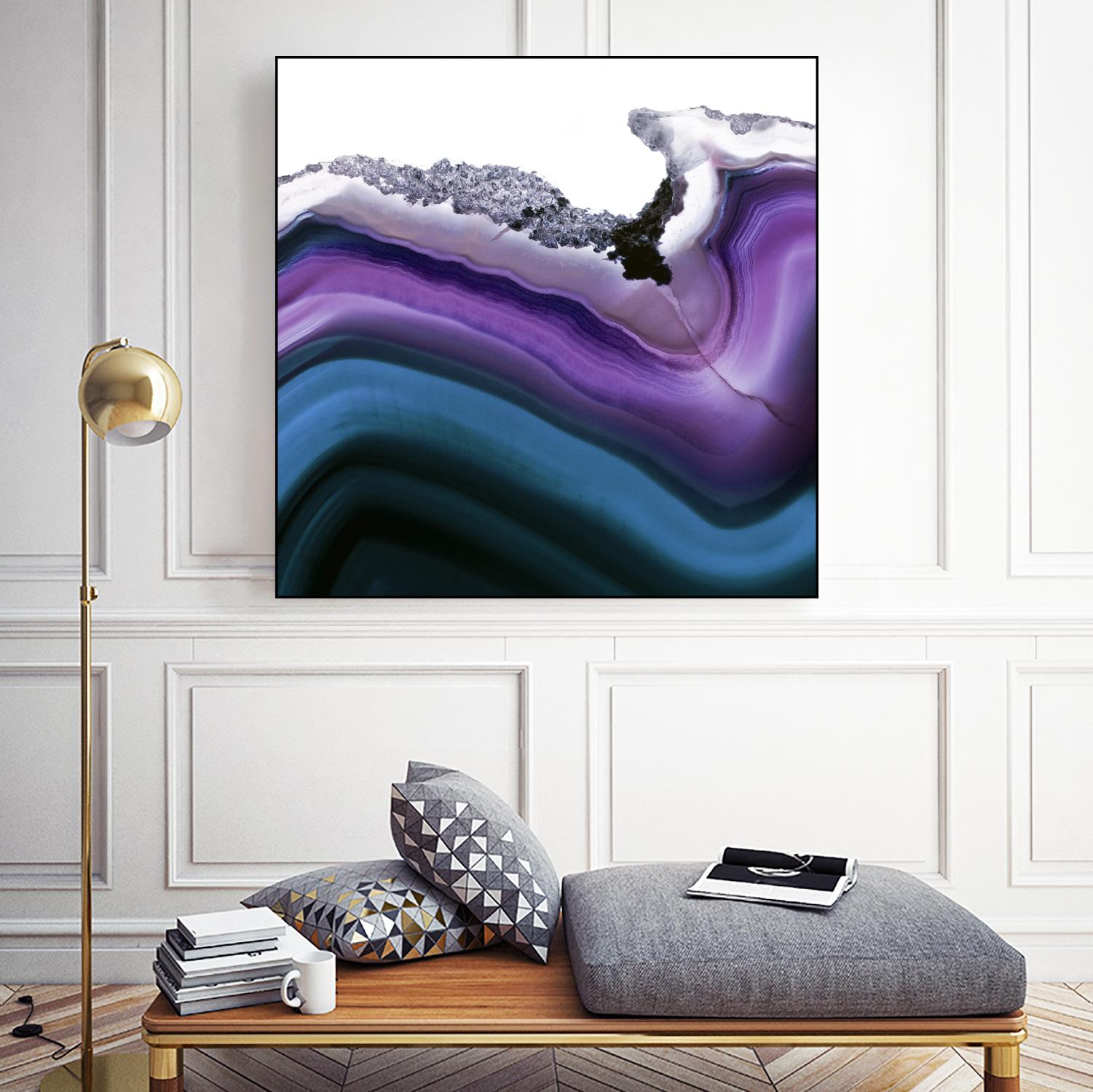 Aster Agate A by GI ArtLab on GIANT ART - blue abstract