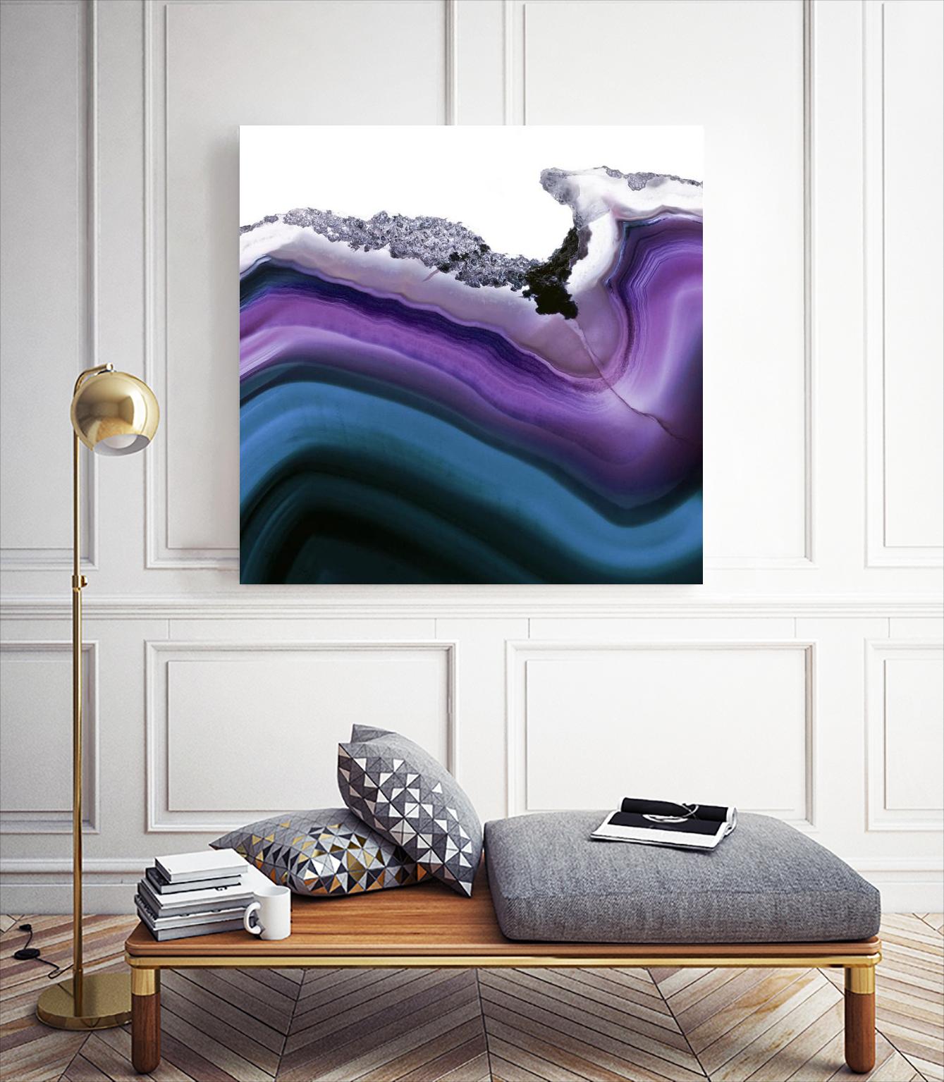 Aster Agate A by GI ArtLab on GIANT ART - blue abstract