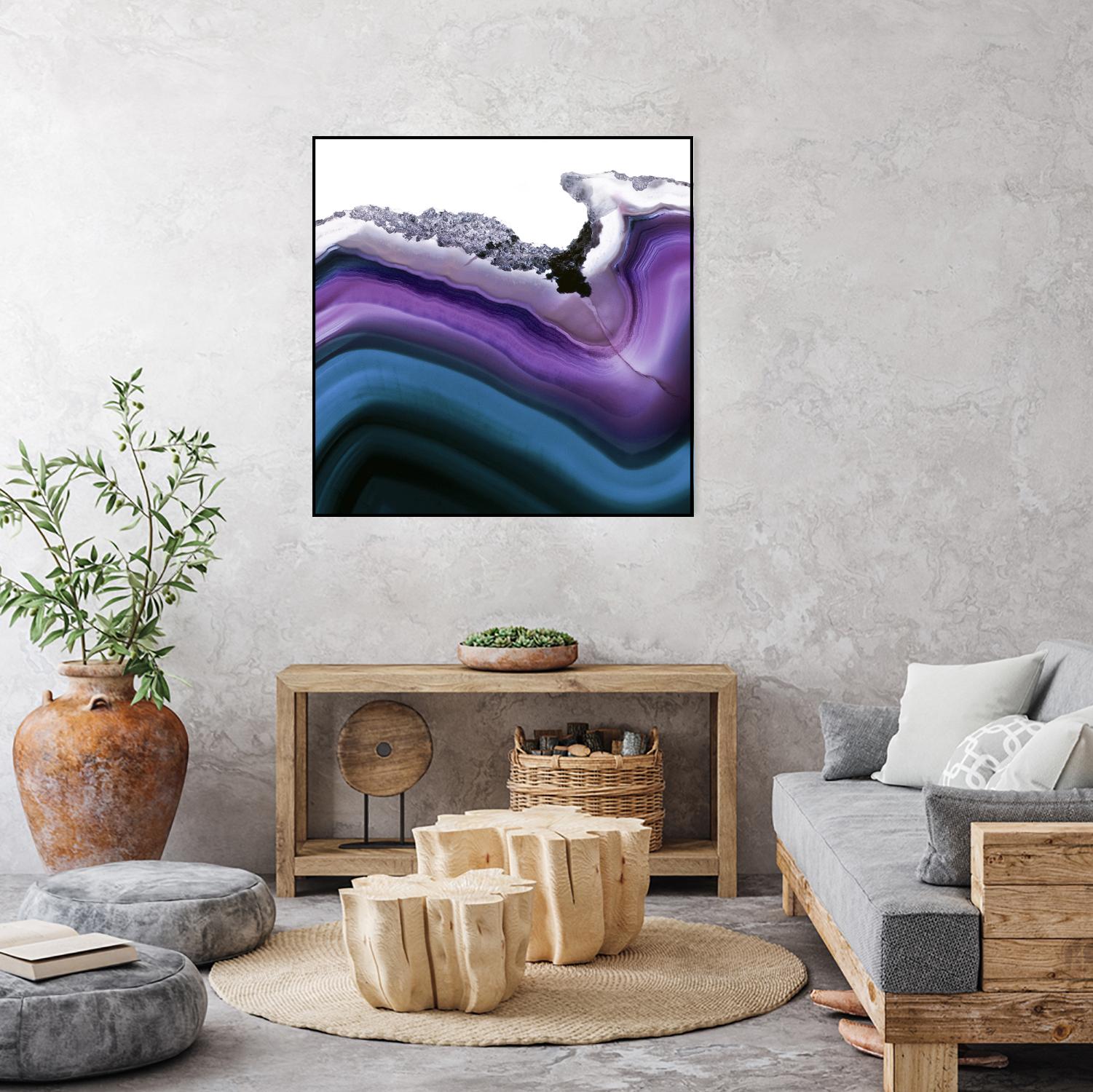 Aster Agate A by GI ArtLab on GIANT ART - blue abstract