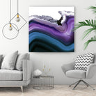 Aster Agate A by GI ArtLab on GIANT ART - blue abstract