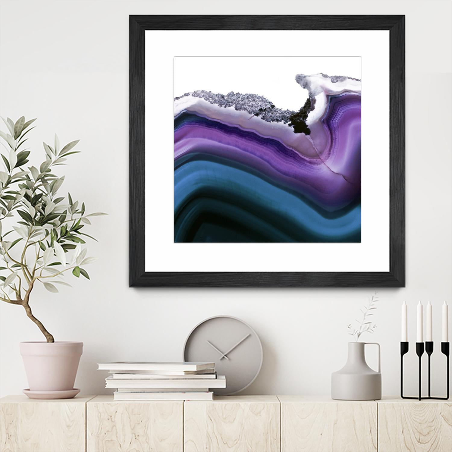 Aster Agate A by GI ArtLab on GIANT ART - blue abstract