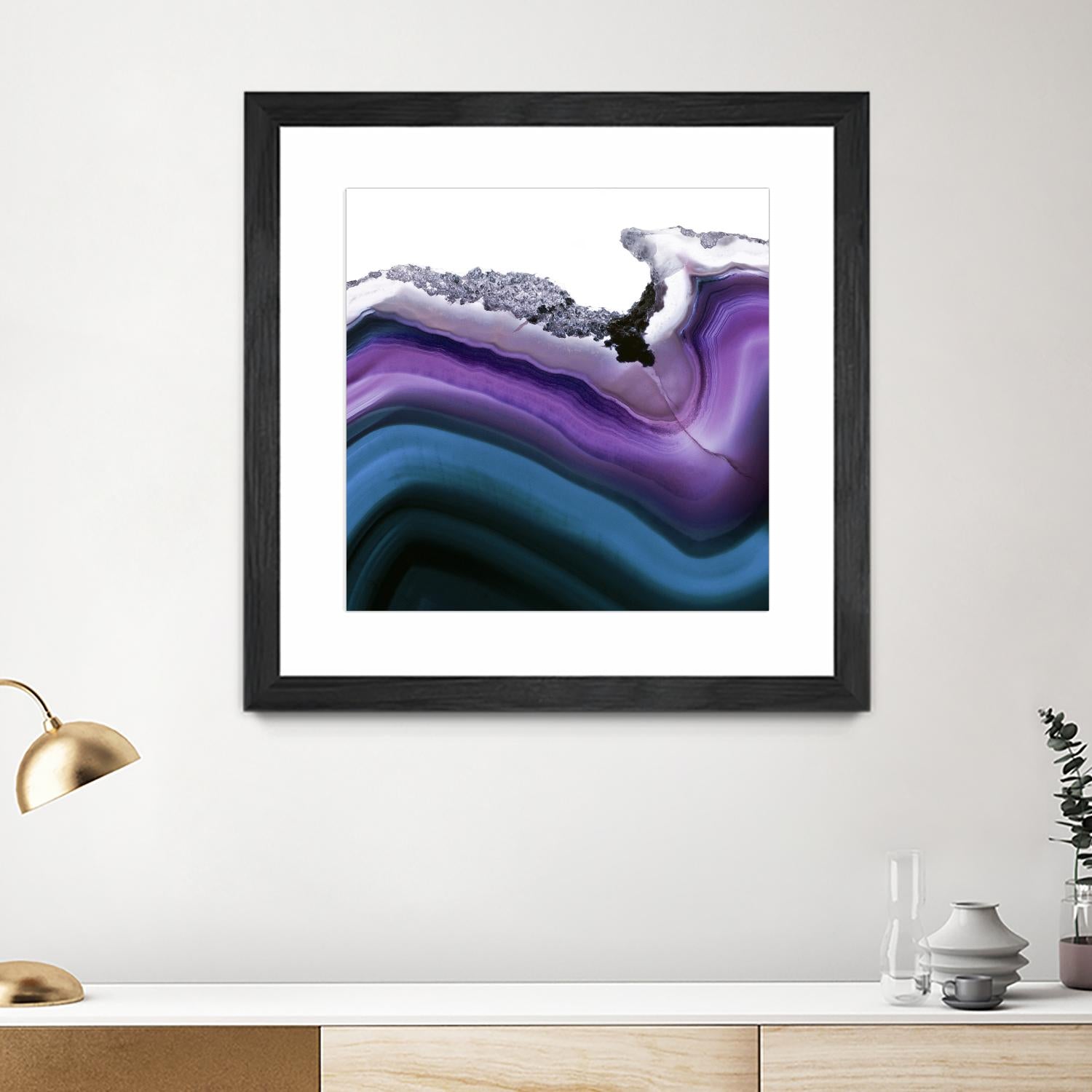 Aster Agate A by GI ArtLab on GIANT ART - blue abstract