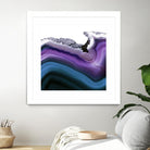 Aster Agate A by GI ArtLab on GIANT ART - blue abstract