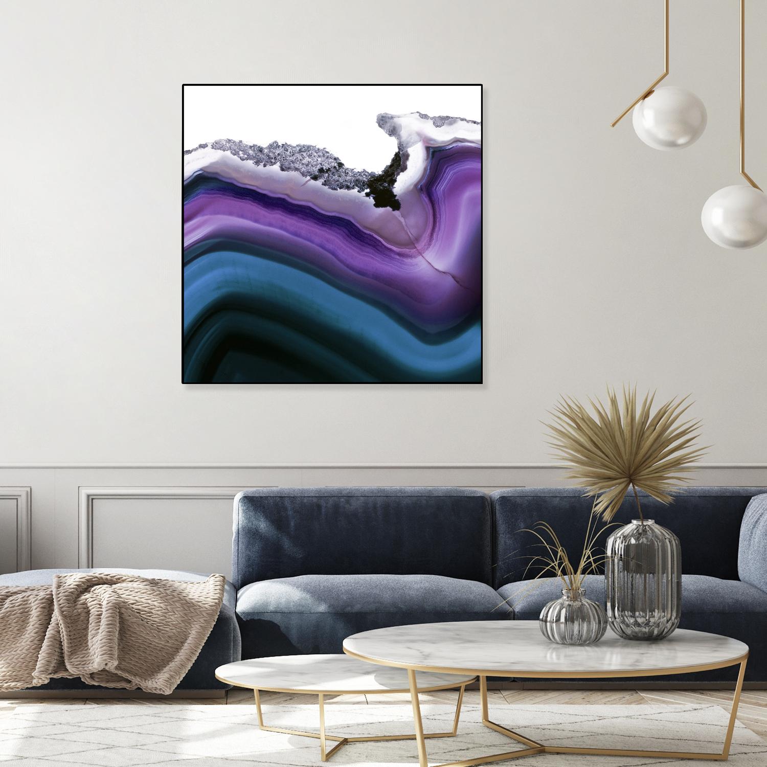 Aster Agate A by GI ArtLab on GIANT ART - blue abstract