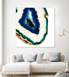 Mediterranean Agate A by GI ArtLab on GIANT ART - blue abstract agate